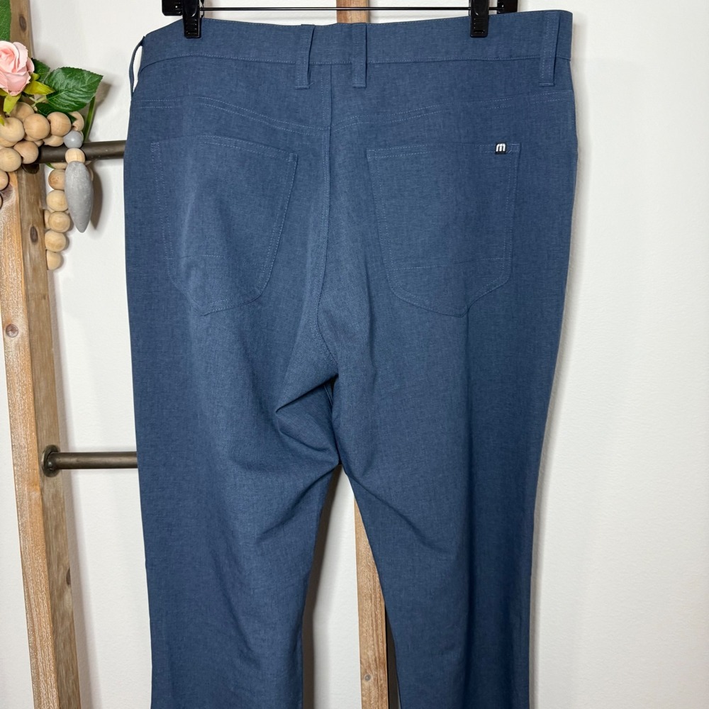 Travis Mathew Mens Blue Golf Dress Pants Size 35 - Picture 6 of 9
